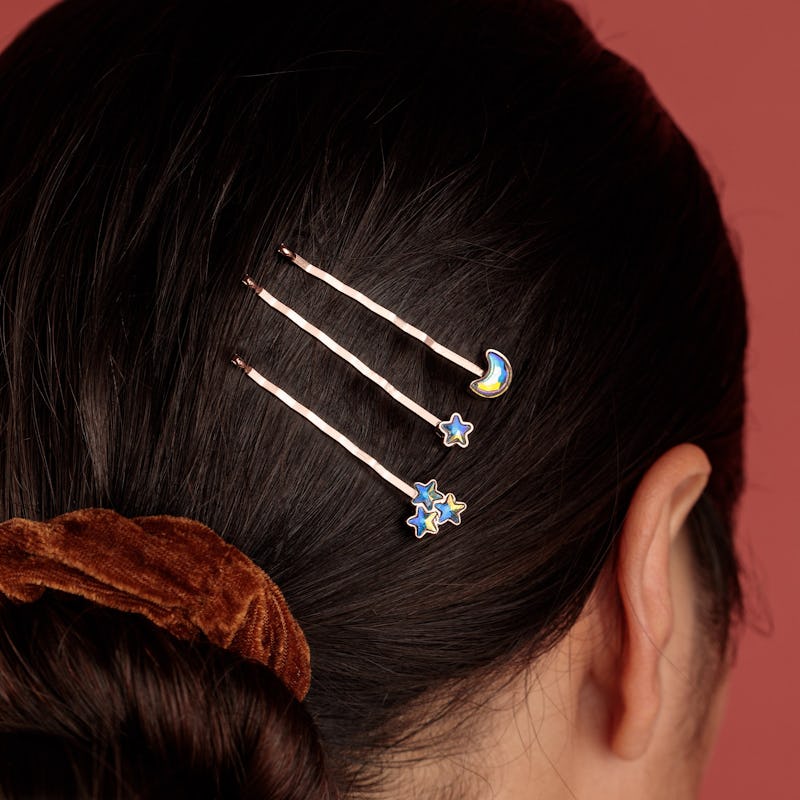 Moon + Star Hair Pins, Set of 3