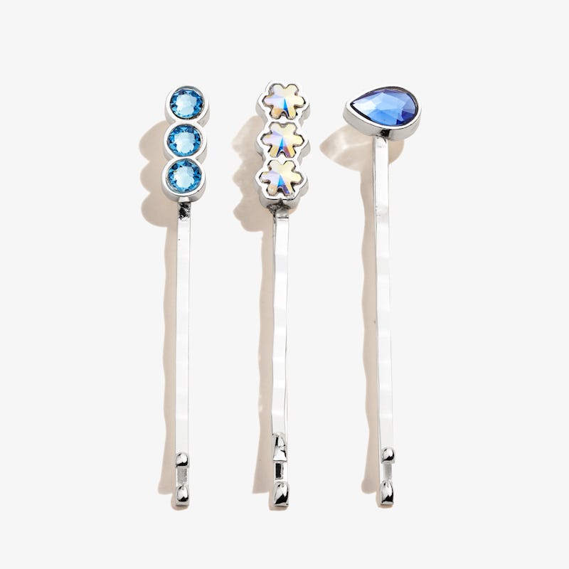 Sapphire + Snowflake Hair Pins, Set of 3