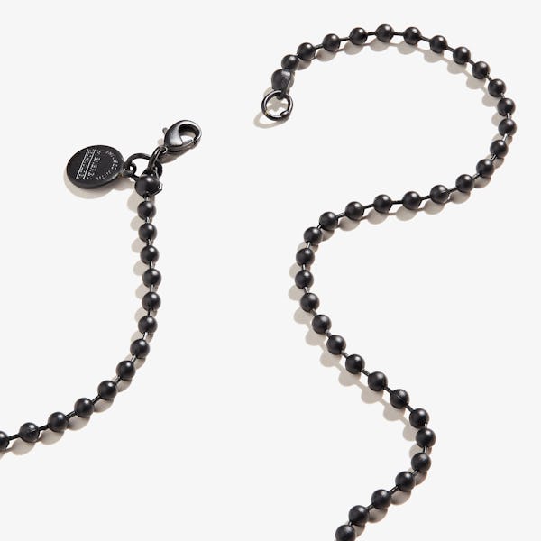Ball Chain Necklace, Black