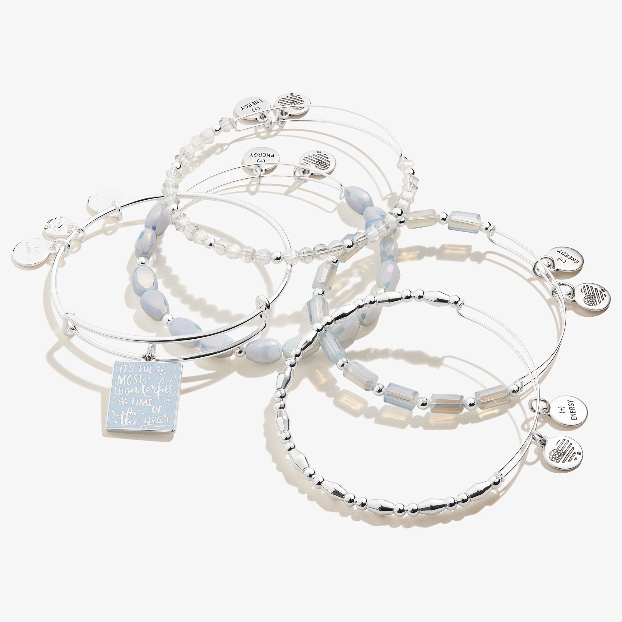 It's The Most Wonderful Time of the Year' Charm Bangle, Set of 5