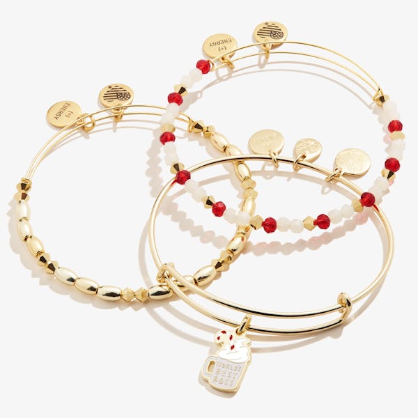 The Office™ 'World's Best Boss' Holiday Charm Bangle, Set of 3