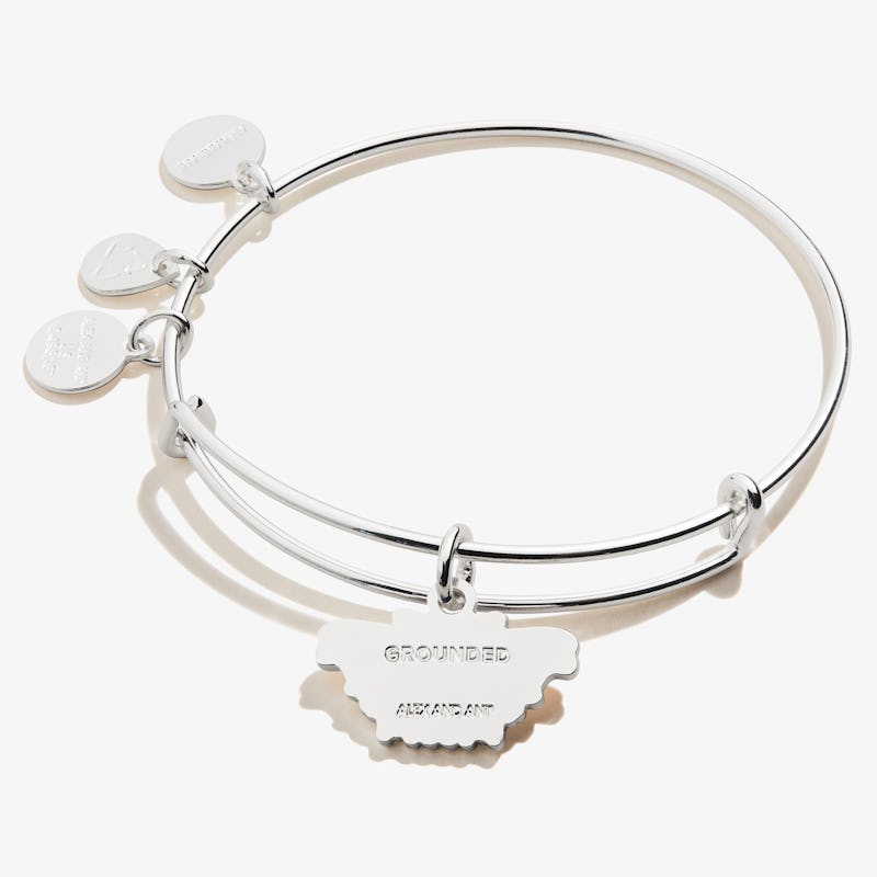 Comma Butterfly Charm Bangle