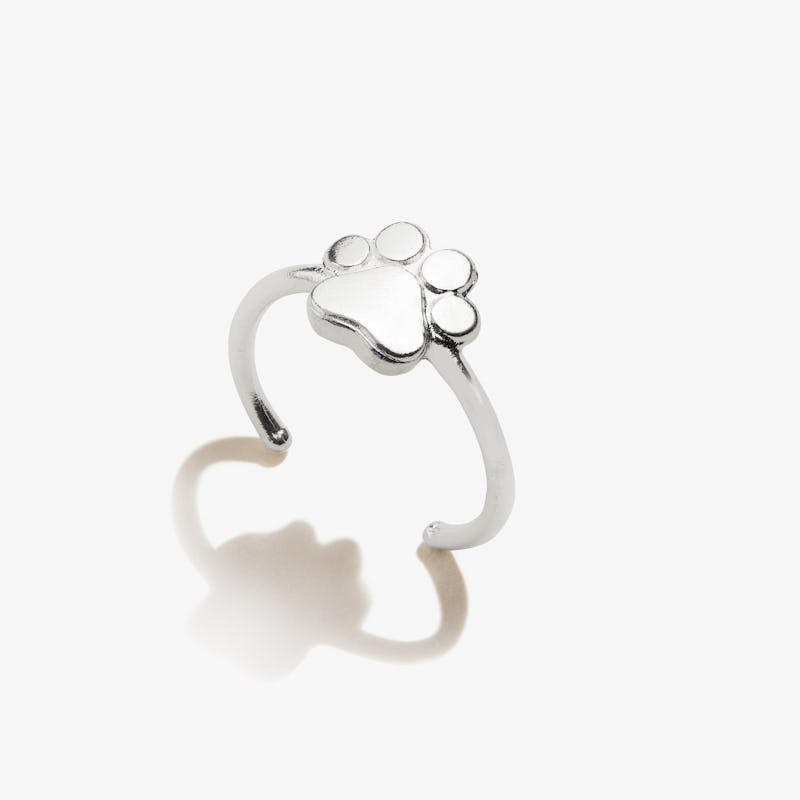 Paw Print of Love Ring, .925 Sterling Silver, Alex and Ani