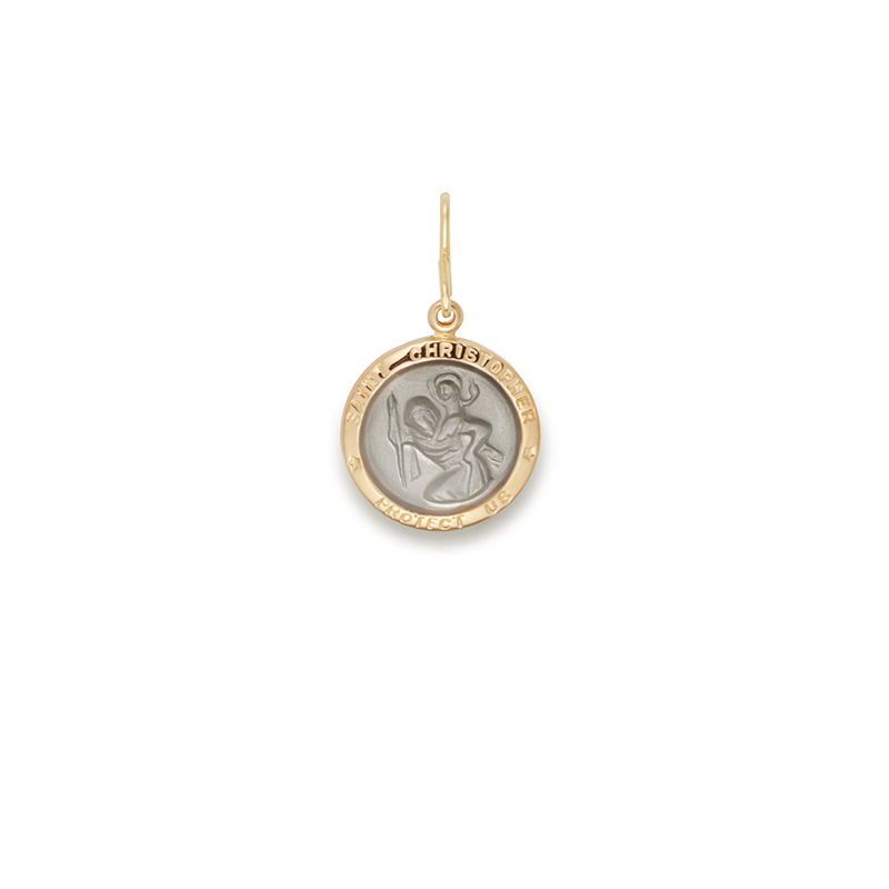 Saint Christopher Etching Charm, Small