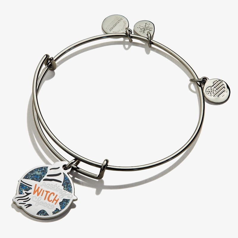 Resting Witch Face Charm Bangle