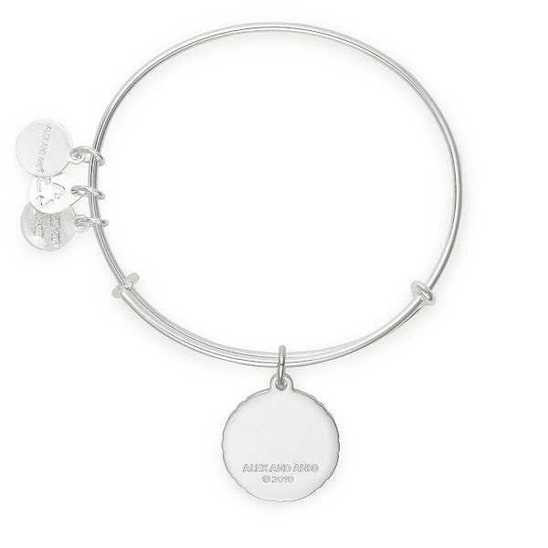 'What Is For You Will Not Pass You' Charm Bangle, Silver