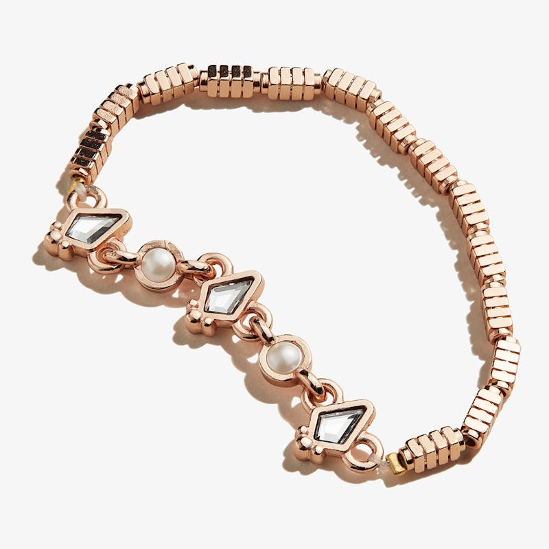 Pearl + Crystal Stretch Bracelet