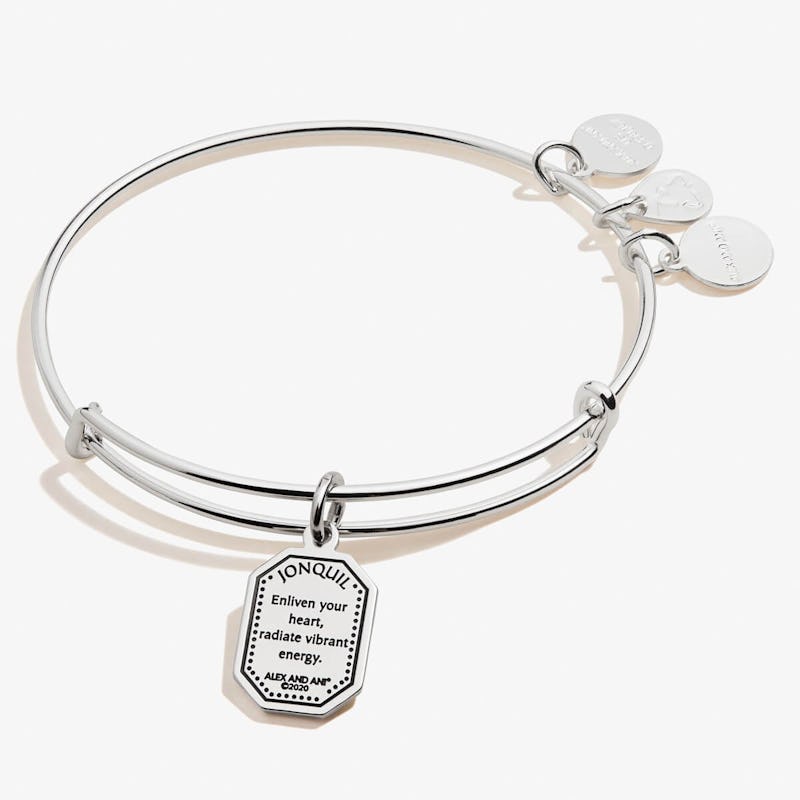 March Jonquil Flower Charm Bangle