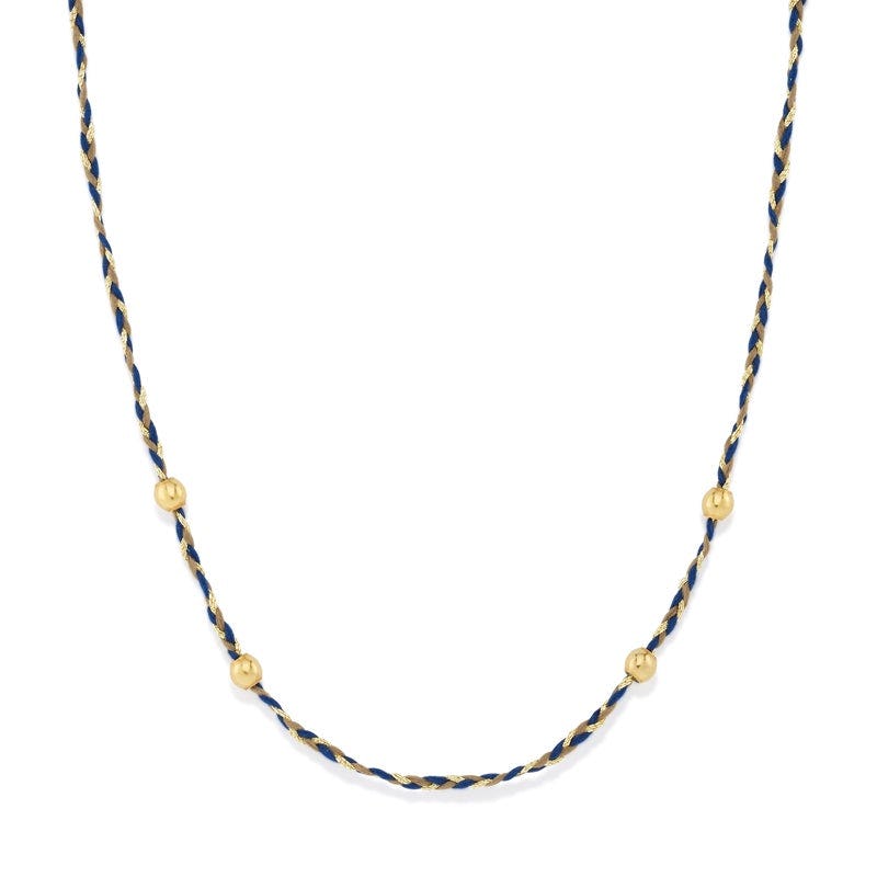 Blue Precious Threads Necklace