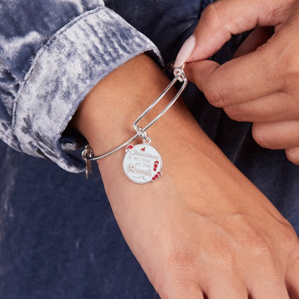 'Christmas is Better at the Beach' Charm Bangle