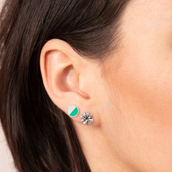Four-Leaf Clover Earrings, Set of 2