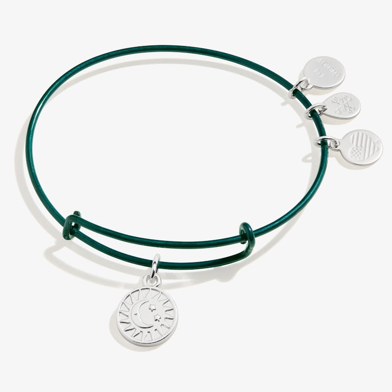 Cosmic Balance Charm Bangle Bracelet, Green