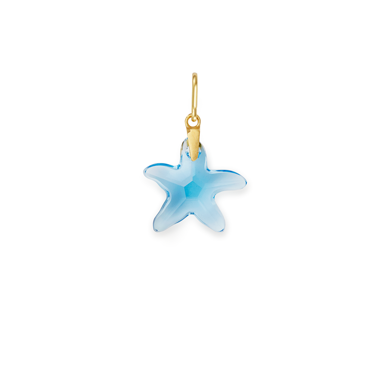 Powder Blue Starfish Charm