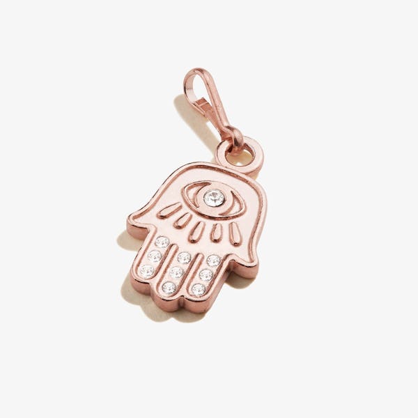 Pavé Hamsa Charm, 14kt Rose Gold Over .925 Sterling Silver, Alex and Ani