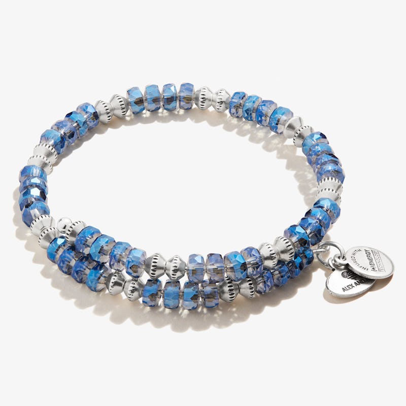 Dazzle Wrap Bracelet, Sapphire Blue