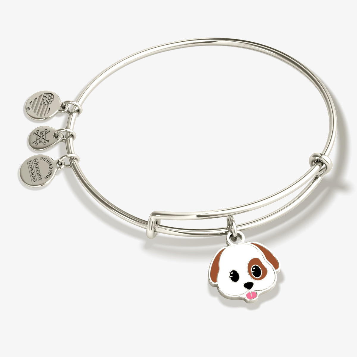 Charm Dog Paw Bracelet Silver Pet Bead Stainless Steel Metal Rainbow Link Chain 