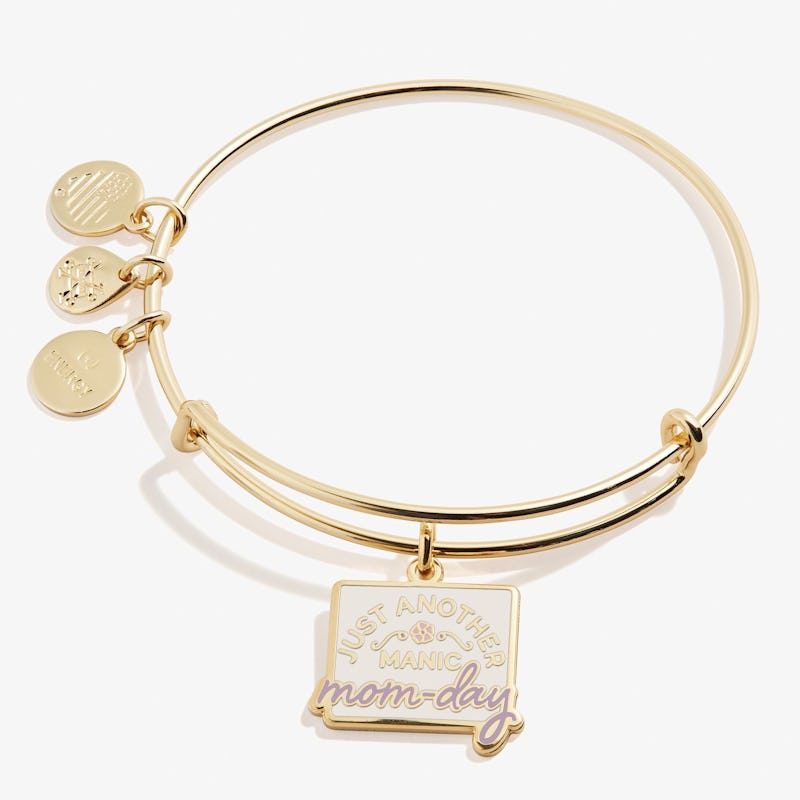 'Just Another Manic Mom-Day' Charm Bangle Bracelet