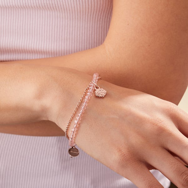 Lotus Peace Petals Bead and Chain Bracelet