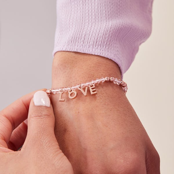 'Love' Stretch Charm Bracelet