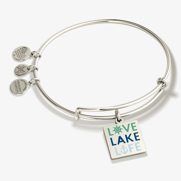 'Love, Lake, Life' Charm Bangle