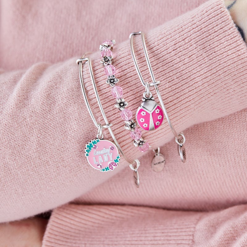 'Lucky Lady' Charm Bangles, Set of 3