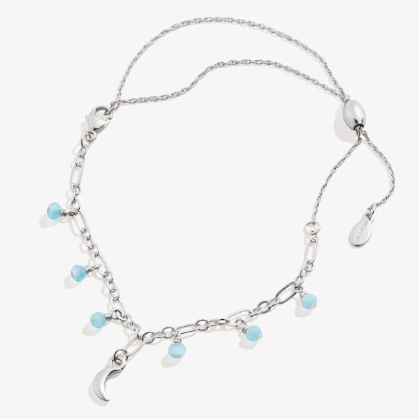 Moon Beaded Pull Chain Anklet