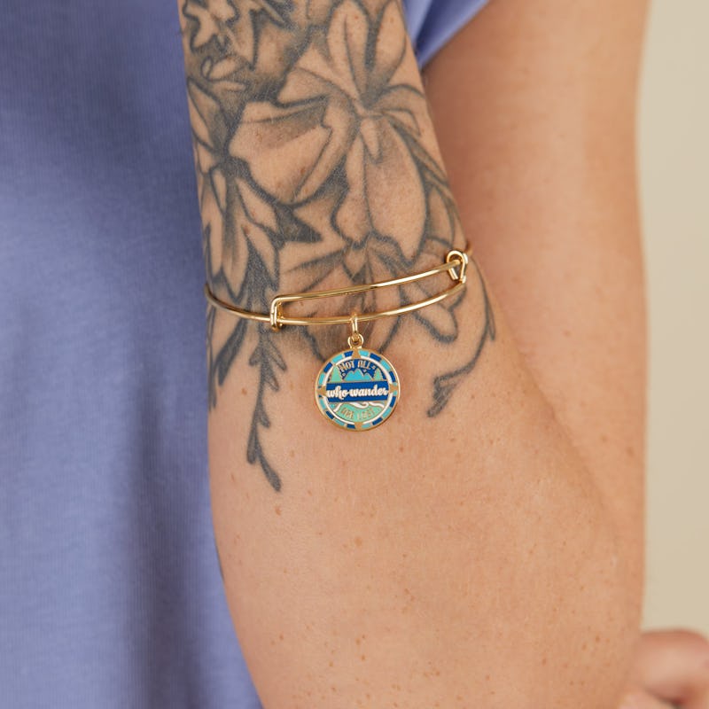 'Not All Who Wander Are Lost' Charm Bangle
