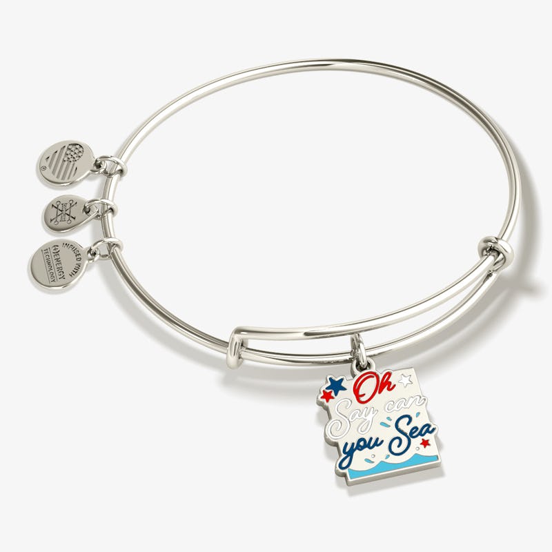 'Oh Say Can You Sea' Patriotic Charm Bangle Bracelet