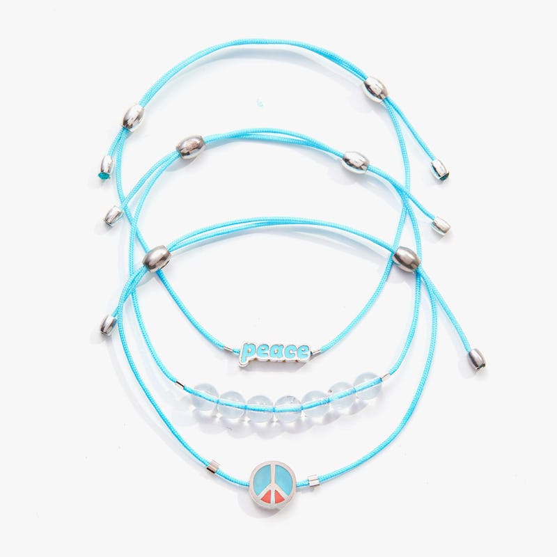 Peace Cord Bracelets, Set of 3