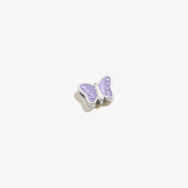 Purple Butterfly Slider Charm
