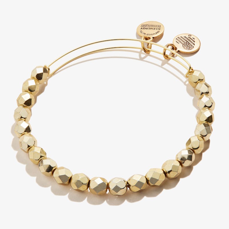 Solstice Beaded Bangle, Gold