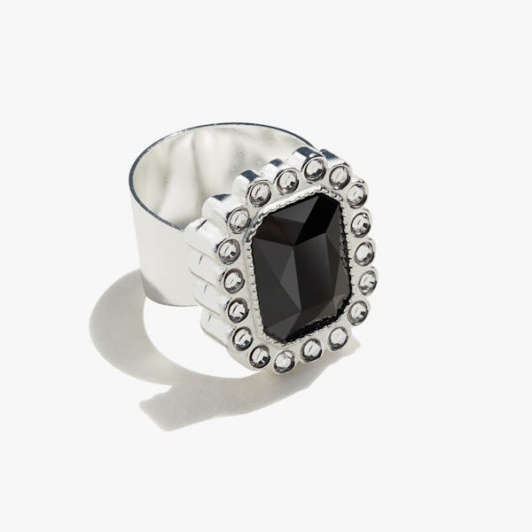 Black Emerald Cocktail Ring