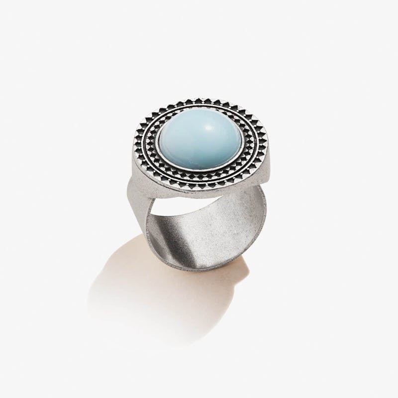Amazonite Blue Cocktail Ring